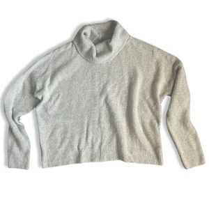 Daytrip Buckle Zipper Back Turtleneck Sweater - Medium